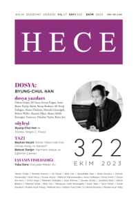 Hece Dergisi - Sayı: 322 Ekim 2023