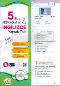 Adım Adım Işıklı 5. Sınıf İngilizce Yaprak Test