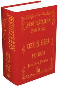 Bediüzzaman Said Nursi - Özün Özü - Fihrist (Ciltli)