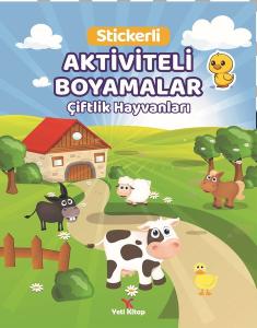 Çiftlik Hayvanları Stickerli Aktiviteli Boyamalar