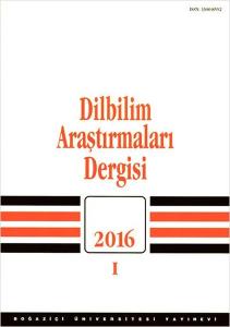 Dilbilim Araştırmaları Dilbilgisi 2016-1
