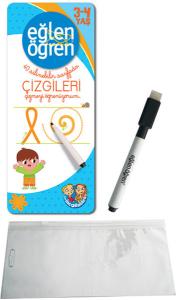 Eğlen Öğren - 40 Silinebilir Sayfada - Çizgileri Çizmeyi Öğreniyorum (3-4 Yaş)
