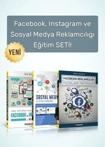 Facebook Instagram ve Sosyal Medya Reklamcılıgı Eğitim Seti - 3 Kitap Takım