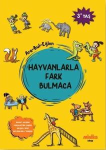 Hayvanlarla Fark Bulmaca Ara - Bul - Eğlen 3+Yaş