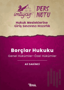 İmtiyaz HMGS Ders Notları Borçlar Hukuku (Genel Hükümler-Özel Hükümler)