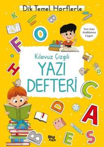 Kılavuz Çizgili Yazı Defteri - Büyük Boy - Dik Temel Harflerle