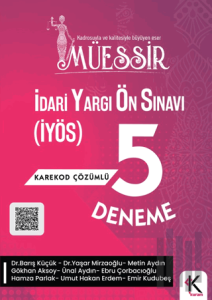 Müessir İdari Yargı Ön Sınavı (İYÖS) 5 Deneme Karekod Çözümlü