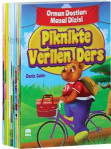 Orman Dostları Masal Dizisi Seti - Piknikte Verilen Ders - 10 Kitap Takım