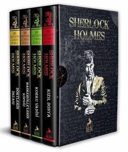 Sherlock Holmes Özel Baskı Seti - 4 Kitap Takım - Kutulu (Ciltli)