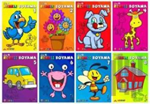 ŞıpŞıp - Renkli Boyamalar (8 Kitap Takım)