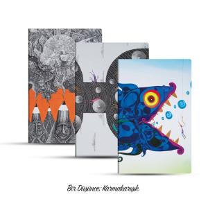 Üçlü Çizgisiz Defter Seti: Bir Düşünce: Karmakarışık