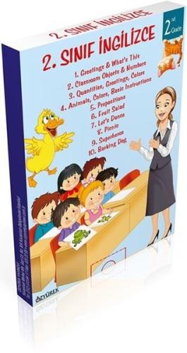 2. Sınıf İngilizce Seti - Renkli Resimlerle - 10 Kitap Takım | Kitap A