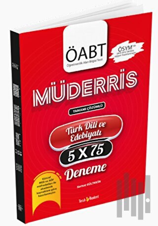 ÖABT Müderris Türk Dili Edebiyatı 5X75 Tamamı Çözümlü Deneme