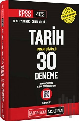 2022 KPSS Genel Yetenek - Genel Kültür Tarih 30 Deneme
