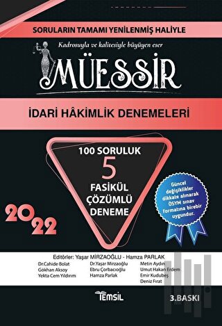 2022 Müessir İdari Hakimlik Denemeleri