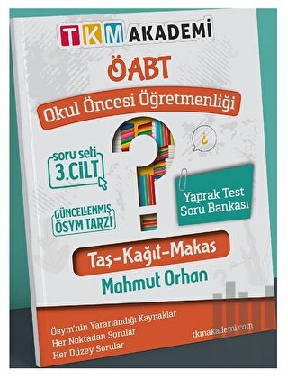 2022 ÖABT Okul Öncesi Öğretmenliği Yaprak Test Soru Bankası Çözümlü 3. Cilt