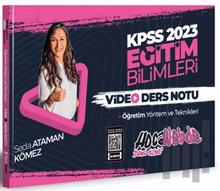 2023 KPSS Eğitim Bilimleri Öğretim Yöntem ve Teknikleri Video Ders Notları
