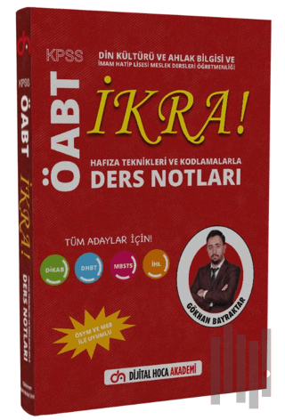 ÖABT Din Kültürü ve Ahlak Bilgisi Hafıza Teknikleri ve Kodlamalarla İKRA Ders Notları