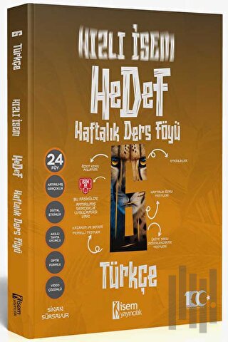 2024 Hızlı İsem Hedef 6. Sınıf Türkçe Haftalık Ders Föy