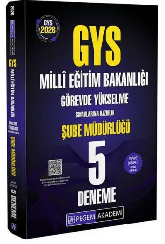 2026 GYS MEB Görevde Yükselme Sınavlarına Hazırlık Tamamı Çözümlü 5 Deneme Şube Müdürlüğü