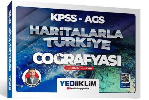 2026 KPSS AGS Haritalarla Türkiye Coğrafyası Hem Konu Hem Soru  - Hakan Bileyen