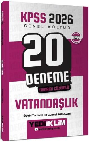 2026 KPSS Genel Kültür Vatandaşlık Tamamı Çözümlü 20 Deneme | Kitap Am