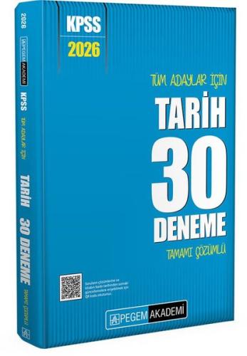 2026 KPSS Tüm Adaylar İçin Tarih 30 Deneme Tamamı Çözümlü