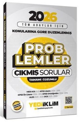 2026 Tüm Adaylar İçin Problemler Konularına Göre Düzenlenmiş Tamamı Çözümlü Çıkmış Sorular