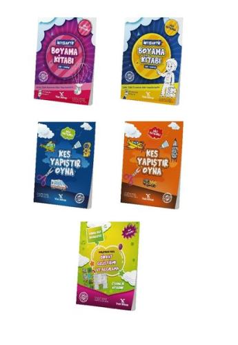 4-6 Yaş Okul Öncesi Etkinlik Seti - 5 Kitap Takım