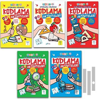 4-6 Yaş Oyunlarla Kodlama Etkinlikleri Seti - 5 Kitap