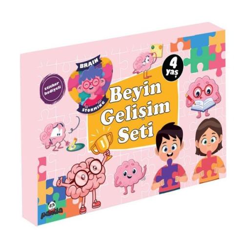 4 Yaş Beyin Gelişim Seti - Sticker Hediyeli - 3 Kitap Takım | Kitap Am