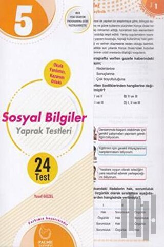5. Sınıf Sosyal Bilgiler Yaprak Test | Kitap Ambarı