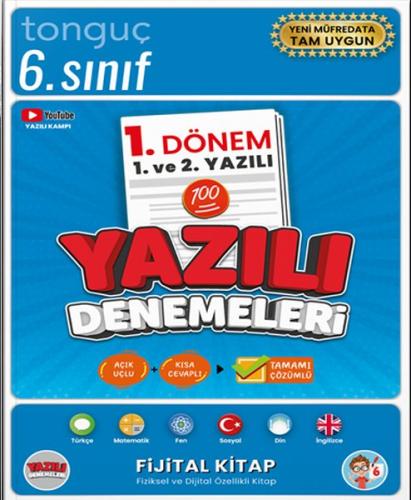 6. Sınıf Yazılı Denemeleri 1.Dönem 1 ve 2. Yazılı | Kitap Ambarı