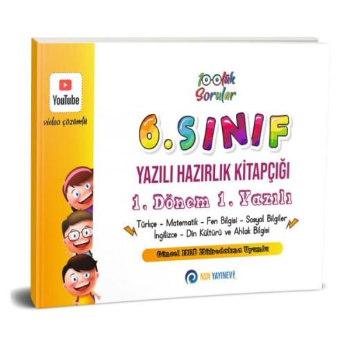 6. Sınıf Yazılı Hazırlık Kitapçığı 1. Dönem 1. Yazılı