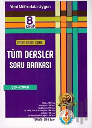 8. Sınıf Adım Adım Işıklı Tüm Dersler Soru Bankası