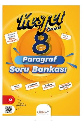 8. Sınıf Keşfet Serisi Paragraf Soru Bankası