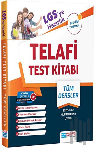 8. Sınıf LGS'ye Hazırlık Tüm Dersler Telafi Test Kitabı