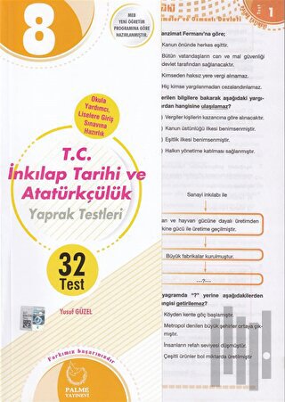 8. Sınıf T.C. İnkılap Tarihi ve Atatürkçülük Yaprak Test | Kitap Ambar