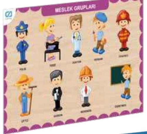 Ahşap Meslek Grupları Eğitici Set | Kitap Ambarı