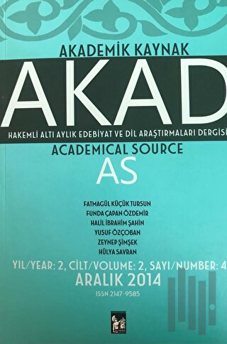Akad Akademik Kaynak Dergisi Sayı: 4