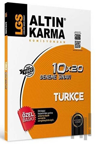 Altınkarma LGS 8. Sınıf  Türkçe 10x20 Branş Deneme | Kitap Ambarı