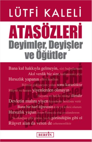 Atasözleri : Deyimler, Deyişler ve Öğütler | Kitap Ambarı