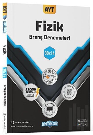 AYT Fizik 30x14 Branş Denemeleri | Kitap Ambarı