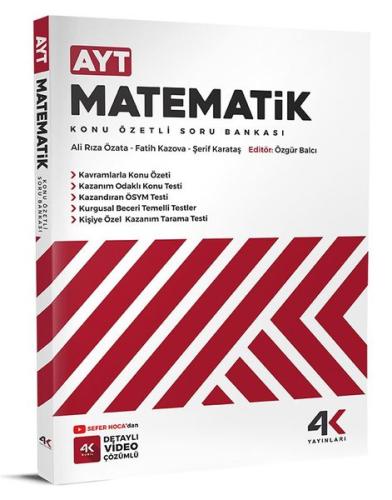 AYT Matematik Konu Özetli Soru Bankası
