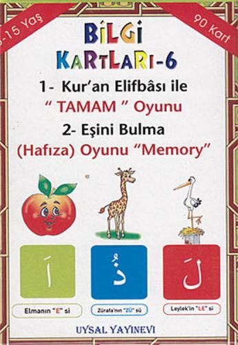 Bilgi Kartları 6 - 1. Kur'an Elifbası ile Tamam Oyunu, 2. Eşini Bulma 