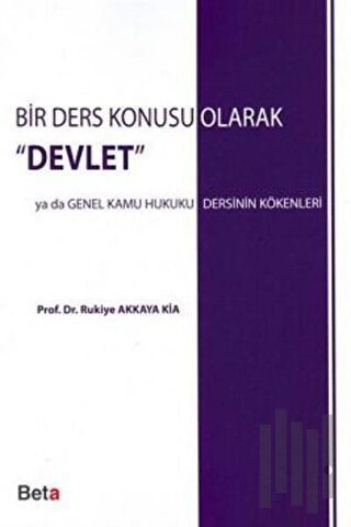 Bir Ders Konusu Olarak Devlet
