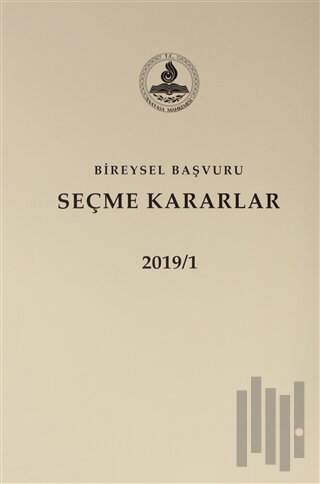 Bireysel Başvuru Seçme Kararlar 2019 (2 Cilt Takım) (Ciltli)