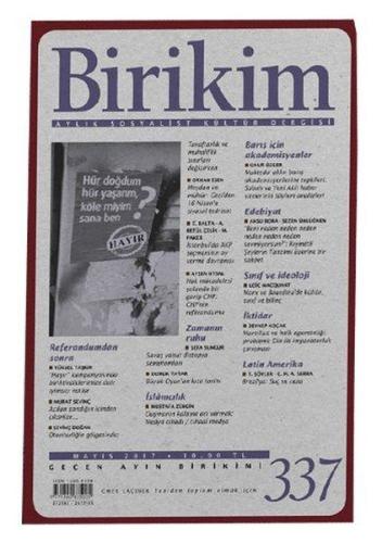 Birikim Sayı 337