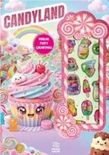 Candyland - Puffy Parlak Çıkartmalı Boyama Kitabı | Kitap Ambarı