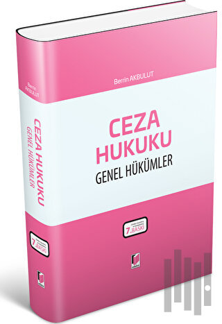 Ceza Hukuku Genel Hükümler (Ciltli)
